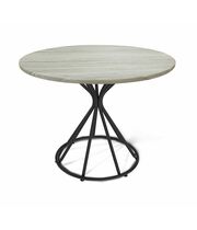 Стол Sheffilton SHT-TU4-1/90 МДФ артикул SHT-T153 черный муар/дуб верона белый