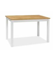 Стол обеденный SIGNAL ADAM дуб вотан/белый мат, 100/60/75