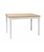 Стол обеденный SIGNAL ADAM дуб/белый мат, 100/60/75