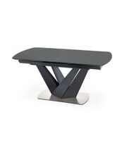 Стол обеденный HALMAR PATRIZIO темно-серый/черный, 160-200/90/77