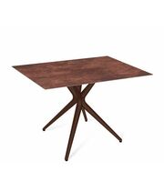 Стол Sheffilton SHT-TU30/TT21-6 100/75 керамика  коричневый/коричневая сепия