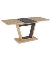 Стол обеденный SIGNAL NIGEL дуб вотан/коричневый, 120-160/80/76