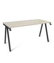 Стол Sheffilton SHT-TU64/TT 120/80 ЛДСП дуб беленый/черный