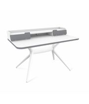 Стол Sheffilton SHT-TU30-2/TT31 120/65 ЛДСП артикул SHT-СП24 белый/белый шагрень/серый