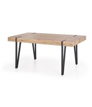 Стол обеденный HALMAR YOHANN дуб сан ремо/черный, 170/90/76