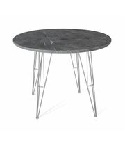 Стол Sheffilton SHT-TU10/90 МДФ артикул SHT-T154 хром лак/мрамор премиум