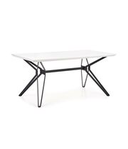 Стол обеденный HALMAR PASCAL  белый/черный, 160/90/76