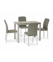 Стол обеденный SIGNAL DAMAR серый, 80/60/75