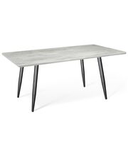 Стол Sheffilton SHT-TU14/120/80 МДФ черный муар/бетон светлый