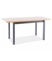 Стол обеденный SIGNAL ADAM дуб артизан/черный 120-160/68