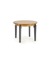 Стол обеденный HALMAR SORBUS дуб медовый/графит, 100-200/100/77