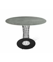 Стол Sheffilton SHT-TU3-1/TT21-6 100/75 керамика  чёрный муар/гранитно-серый