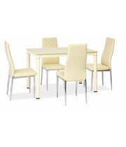 Стол обеденный SIGNAL GALANT крем/крем, 110/70