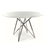 Стол обеденный SIGNAL MURANO белый/хром FI120