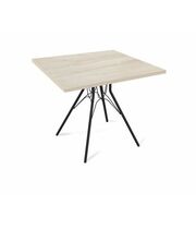 Стол Sheffilton SHT-TU34-P/80/80 ЛДСП артикул SHT-T146 черный муар/дуб беленый