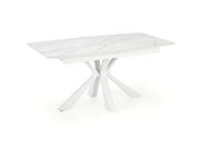 Стол обеденный HALMAR VIVALDI белый мрамор/бе..