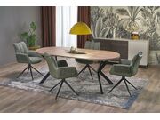 Стол обеденный HALMAR PERONI орех/черный, 100..