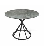 Стол Sheffilton  SHT-TU4-1/ТT27-1 90 пластик HPL черный муар/бостон темный