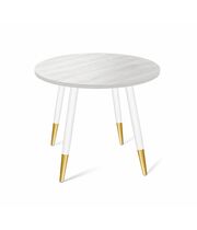 Стол Sheffilton SHT-TU14/TT 80 ЛДСП артикул SHT-T144 белый муар/зол./сосна касцина