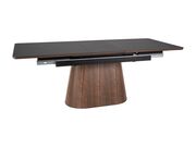 Стол обеденный SIGNAL MONACO черный/орех 160-..