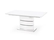 Стол обеденный HALMAR NOBEL  белый/белый, 160..