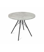 Стол Sheffilton SHT-TU34-P/80 МДФ артикул SHT-T143 черный муар/бетон светлый