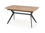 Стол обеденный HALMAR GUSTAVO дуб золотой/чер..