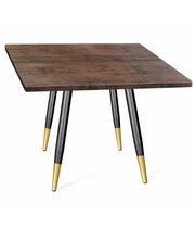 Стол Sheffilton SHT-TU14/80/80 МДФ артикул SHT-T145 черный муар/золото/палисандр