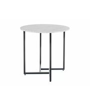 Стол обеденный SIGNAL ALTO II белый мрамор/черный 80