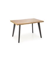 Стол обеденный HALMAR DICKSON 2 дуб натуральный/черный, 150-210/90/75