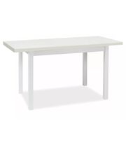 Стол обеденный SIGNAL ADAM белый мат/белый мат 90-125/65