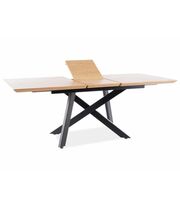 Стол обеденный SIGNAL CAPITOL дуб/черный, 160-200/90