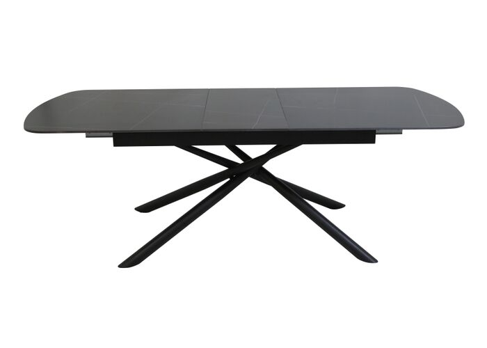 Стол обеденный SIGNAL VECTOR Ceramic черный/черный 160-200/90