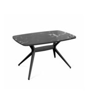 Стол Sheffilton SHT-TU30-2/TT32 118/77 стекло/ЛДСП черный /черный мрамор