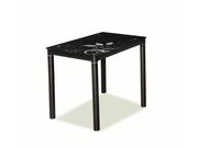 Стол обеденный SIGNAL DAMAR черный, 80/60/75..