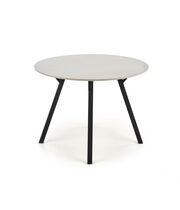 Стол обеденный HALMAR BALROG OKRAGLY светло-серый/черный, 100/74