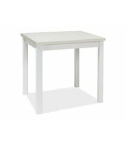 Стол обеденный SIGNAL ADAM 90 белый мат/белый мат, 90/65/75