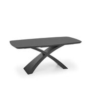 Стол обеденный HALMAR SILVESTRO темно-серый/черный, 180-220/89/75