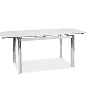 Стол обеденный SIGNAL GD020 белый/хром, 80/120