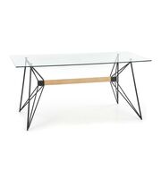 Стол обеденный HALMAR ALLEGRO черный/бук, 160/80/75