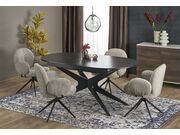 Стол обеденный HALMAR SANDRO черный/черный, 1..