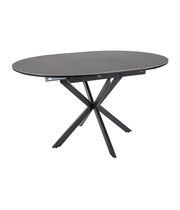 Стол обеденный SIGNAL GASTON Ceramic серый/черный 100-135/100