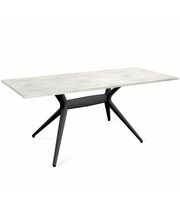 Стол Sheffilton SHT-TU30-2/TT 140/80 ЛДСП артикул SHT-СП28 черный/хромикс белый