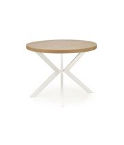 Стол обеденный HALMAR PERONI дуб золотой/белый, 100-250/100/75