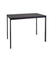 Стол обеденный SIGNAL MARIO эффект черного мрамора/черный 100/60