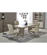 Стол обеденный HALMAR SALIX травертин/кашемир, 180-260/90/76