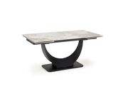 Стол обеденный HALMAR FERNANDO белый мрамор/ч..