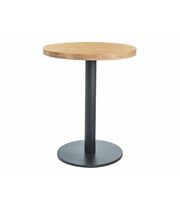 Стол обеденный SIGNAL PURO II дуб/черный, d80