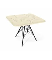 Стол Sheffilton SHT-TU2-1/TT30 83/83 артикул SHT-T123 черный муар/бежевый ral1013