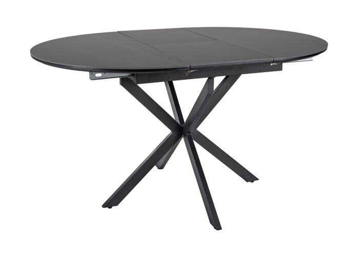 Стол обеденный SIGNAL GASTON Ceramic черный/черный 100-135/100